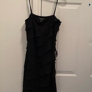 Ruffled black dress